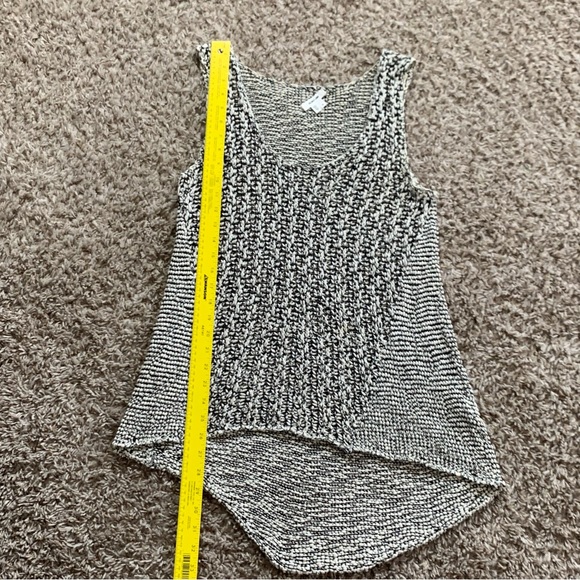 Helmut Lang Knit Linen Blend Sleeveless Scoop Neck Hi-Low Hem Top size Small - Picture 11 of 11